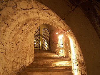 Blick in die Kellergewölbe der Albrechtsburg (nur im Rahmen von Sonderführungen zu besichtigen)